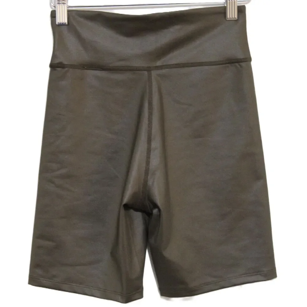 Womens Abercrombie & Fitch Black Elastic Waistband Athletic Bike Shorts Sz S NWT